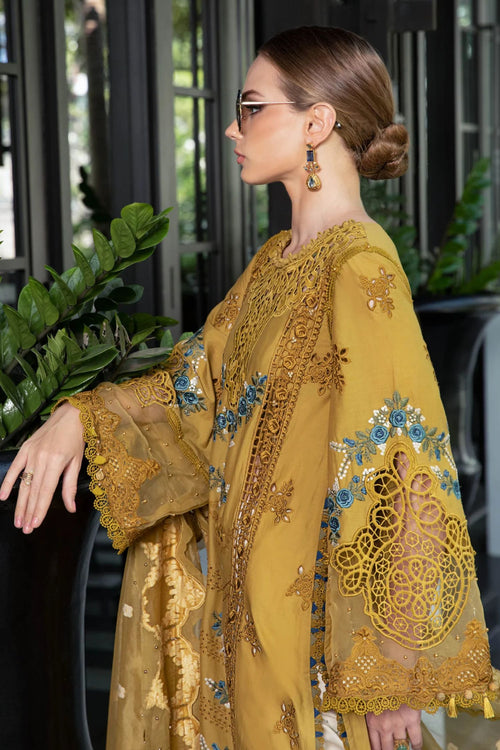 Maria B | EL-23-06-Mustard | Lawn | 3 Piece