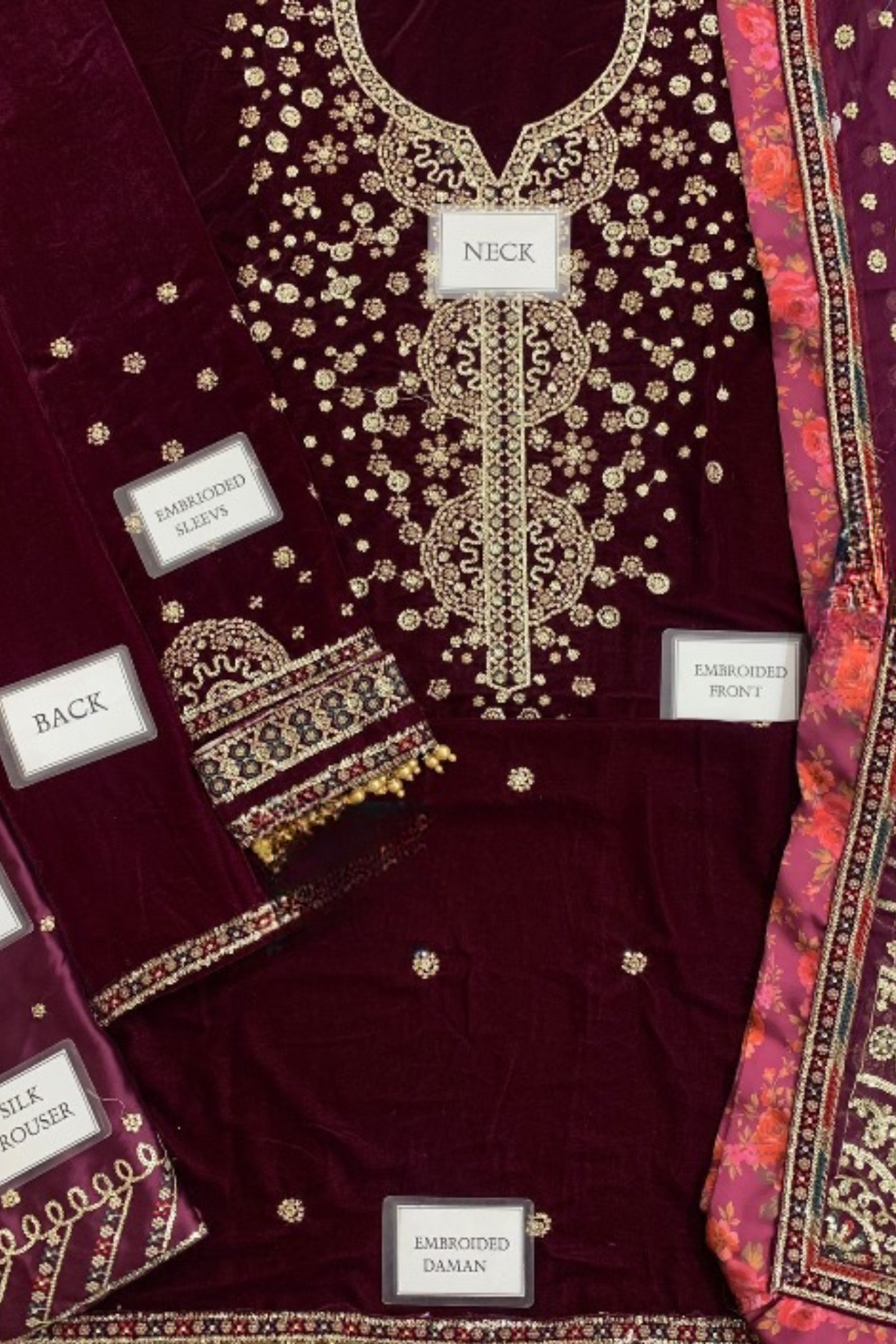 Chandni By Jazmin |  JD-CVF | 3 Piece