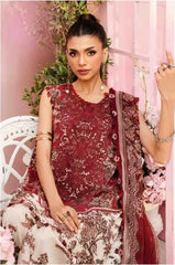 MARIA-B - 3 Piece Unstitched Embroidered Lawn Suit | MPT-2608-A   3PC