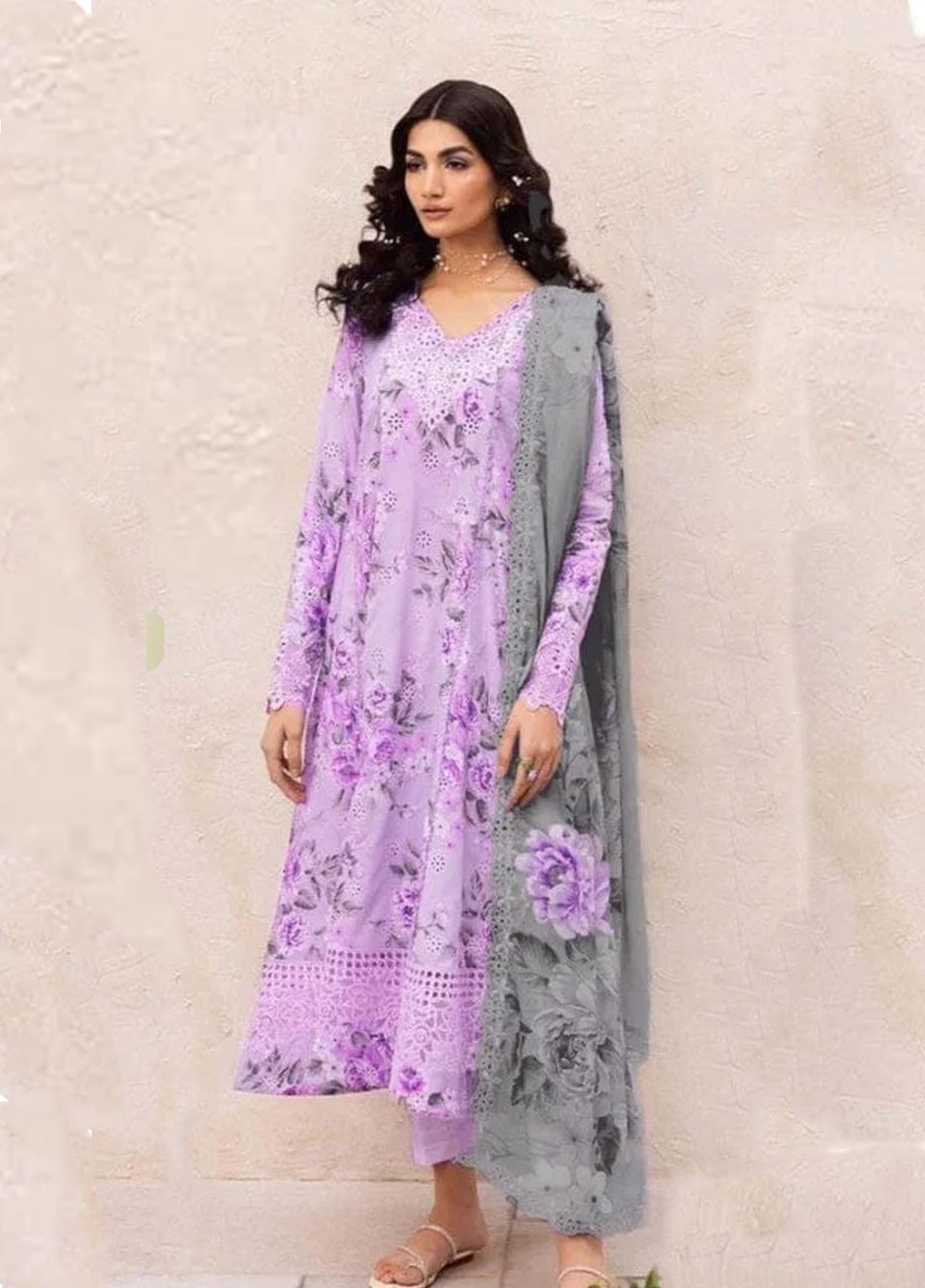 Iznik | IL-DL-09-Whisper-Purple | Unstitched | 3 Piece   3PC
