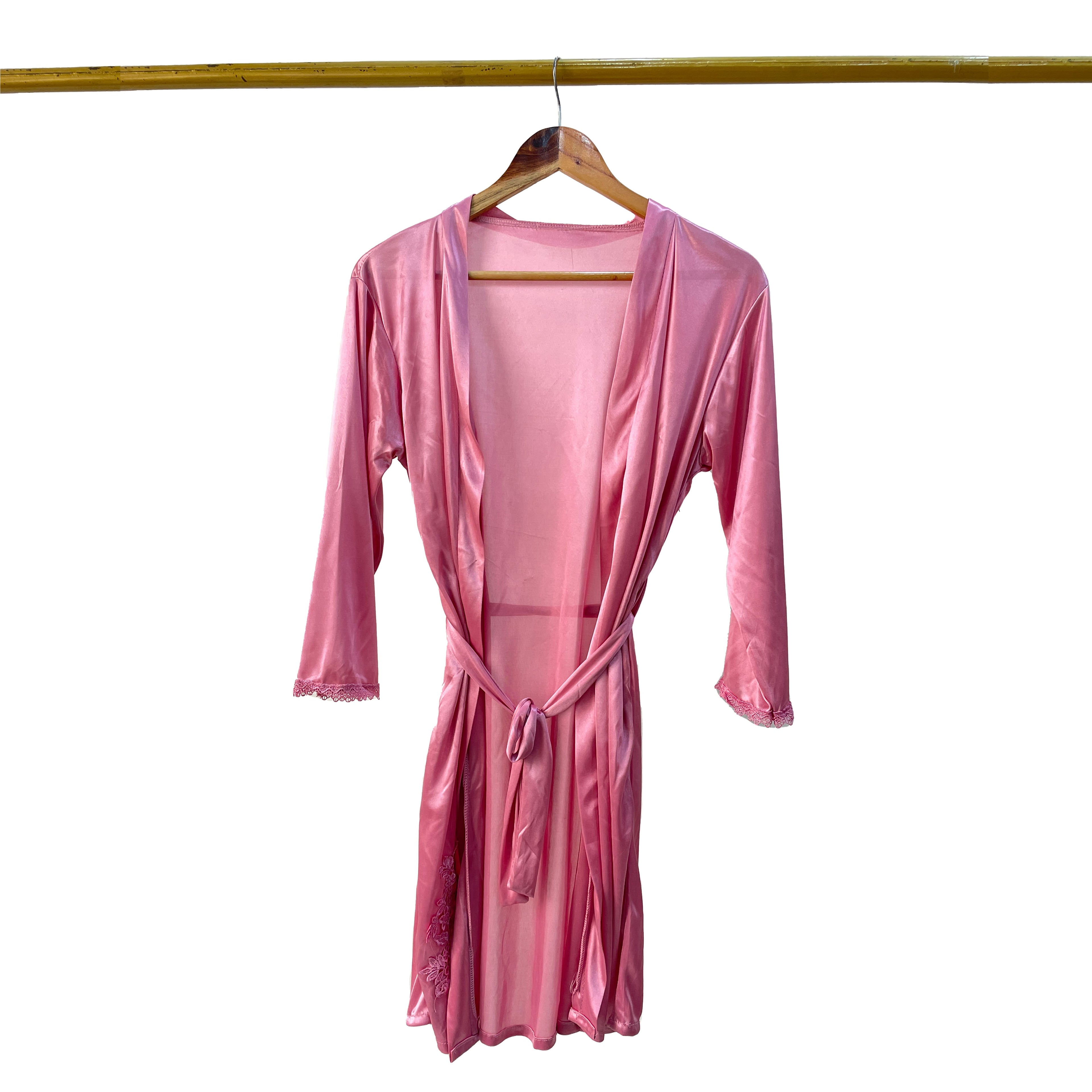 Royal Silk 5-Piece Bridal Nightgown Set   Night Wear