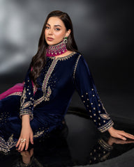 Naqshi Luxury Velvet |3Pc | Unstitched   3PC