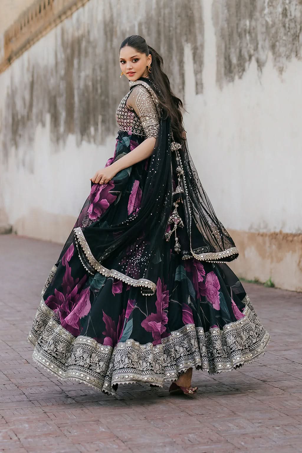 Iznik - Luxury Chiffon Embroidered Unstitched - 3 Piece - UE 321