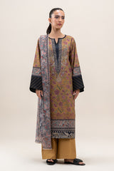 Mustard Flare | Swiss Lawn | Unstitched | 3Pcs   3PC