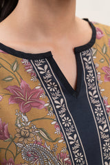 Mustard Flare | Swiss Lawn | Unstitched | 3Pcs   3PC