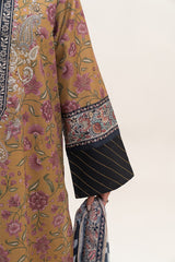 Mustard Flare | Swiss Lawn | Unstitched | 3Pcs   3PC