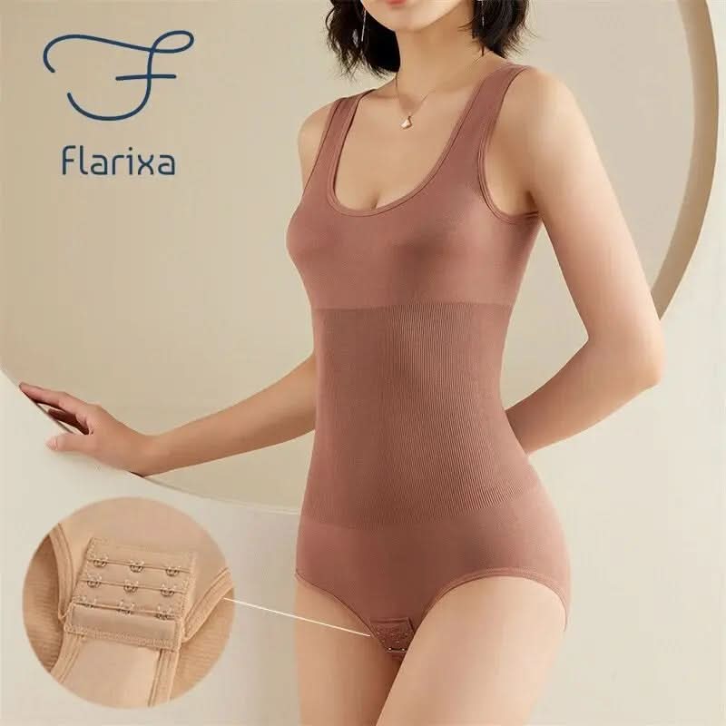 Flarixa Full Body Corset Crotch Buckle Body Shaper   Body Shaper