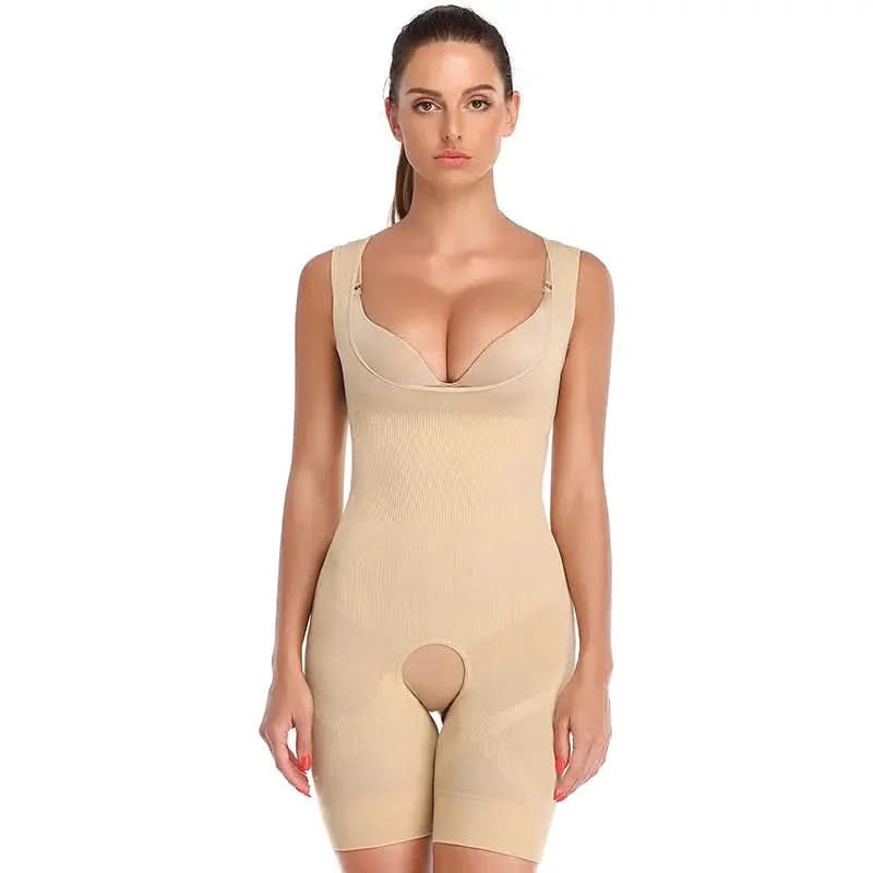 Full Body Corset Crotch Buckle Body Shaper   Body Shaper