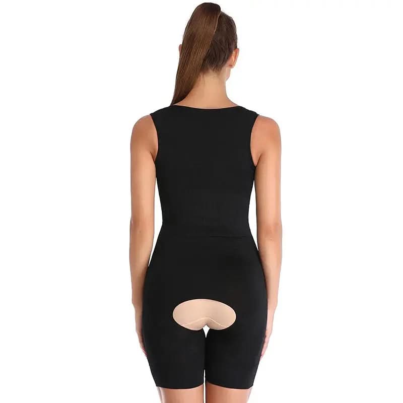 Full Body Corset Crotch Buckle Body Shaper   Body Shaper