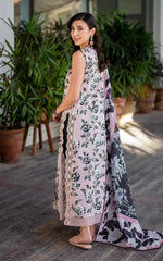 Asifa & Nabeel Embroidered & Printed Lawn 3 Piece Dress -UNSTITCHED - 10591   3PC