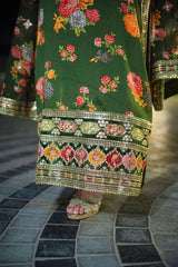 Aneela's | ABG-02 | Unstitched | 3 Piece   3PC