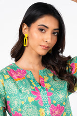 Lime | Swiss Lawn | Unstitched | 3Pcs   3PC