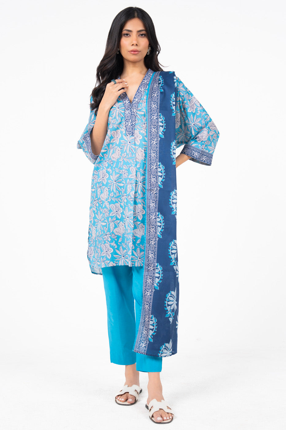 Al Karam | Printed Lawn | Unstitched | 3 Piece   3PC