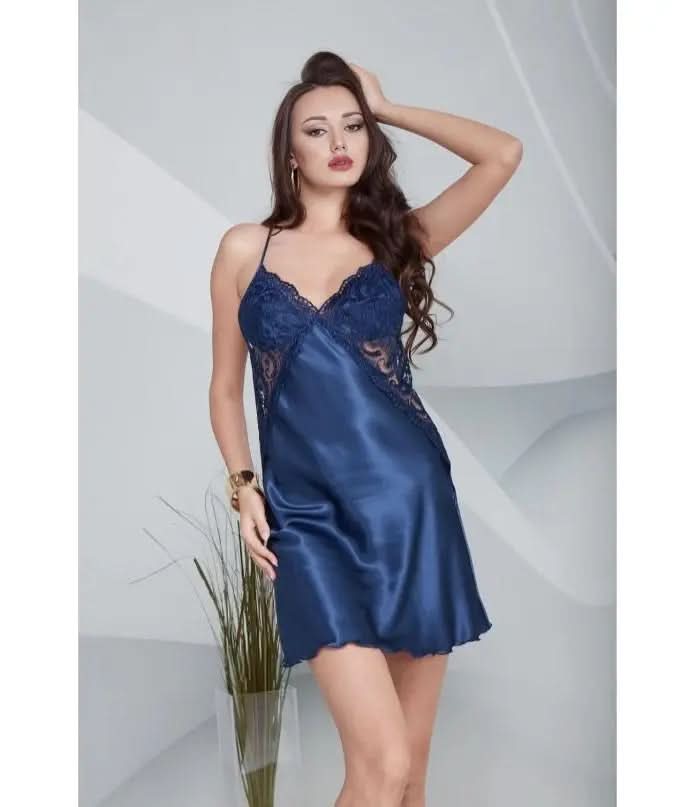 Nightgown & Dressing Gown Set with Lace Details - 6 Piece   Night Wear