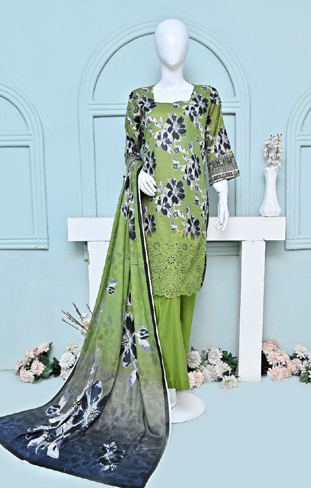 Noor-e-Azal | Printed & Embroidered | Unstitched | 3 Piece   3PC