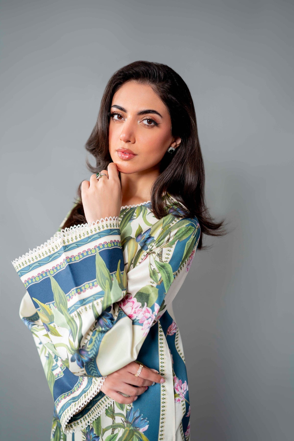 Sable Vogue | Printed Raw Silk | Unstitched | 3 Piece   3PC