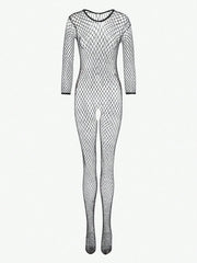 Sheer Mesh Fishnet Bodystocking –  Sexy Lingerie Set   Stocking