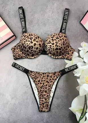 Victoria Secret Cheetah Print Bra & Panty Set   Bra Set