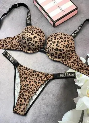 Victoria Secret Cheetah Print Bra & Panty Set   Bra Set