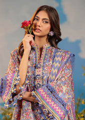 Blue Bell | Swiss Lawn | Unstitched | 3Pcs   3PC