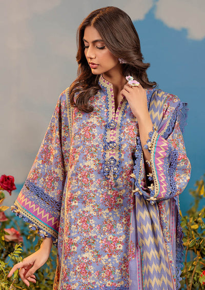 Blue Bell | Swiss Lawn | Unstitched | 3Pcs   3PC