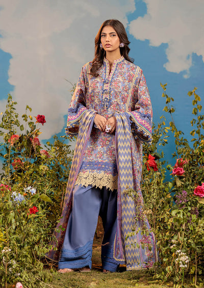 Blue Bell | Swiss Lawn | Unstitched | 3Pcs   3PC