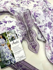 Aneela's | Lawn 25 - TC-1278 | Unstitched | 3 Piece   3PC