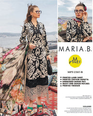MARIA B FORMALS PRINTED EMBROIDERED LAWN - 3 PC UNSTITCHED   3PC