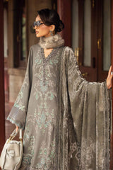 Maria B 3 Piece Unstitched Embroidered Lawn Suit | DL-1209   3PC