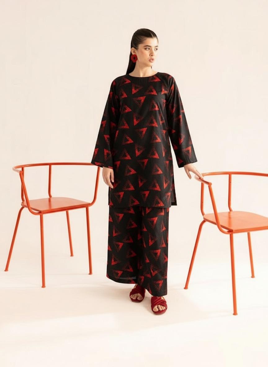 Bin Shahab | Printed Lawn | Stitched |  2 Piece   2pc