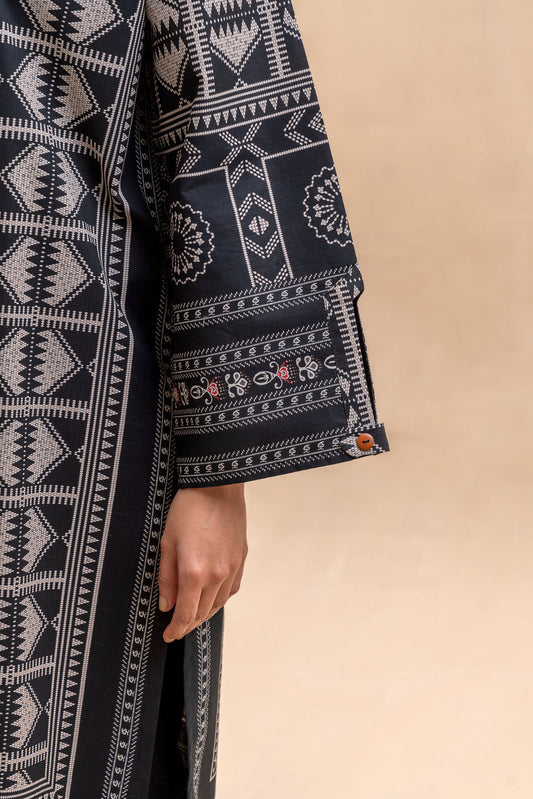 Onyx Grid | Swiss Lawn | Unstitched | 3Pcs   3PC