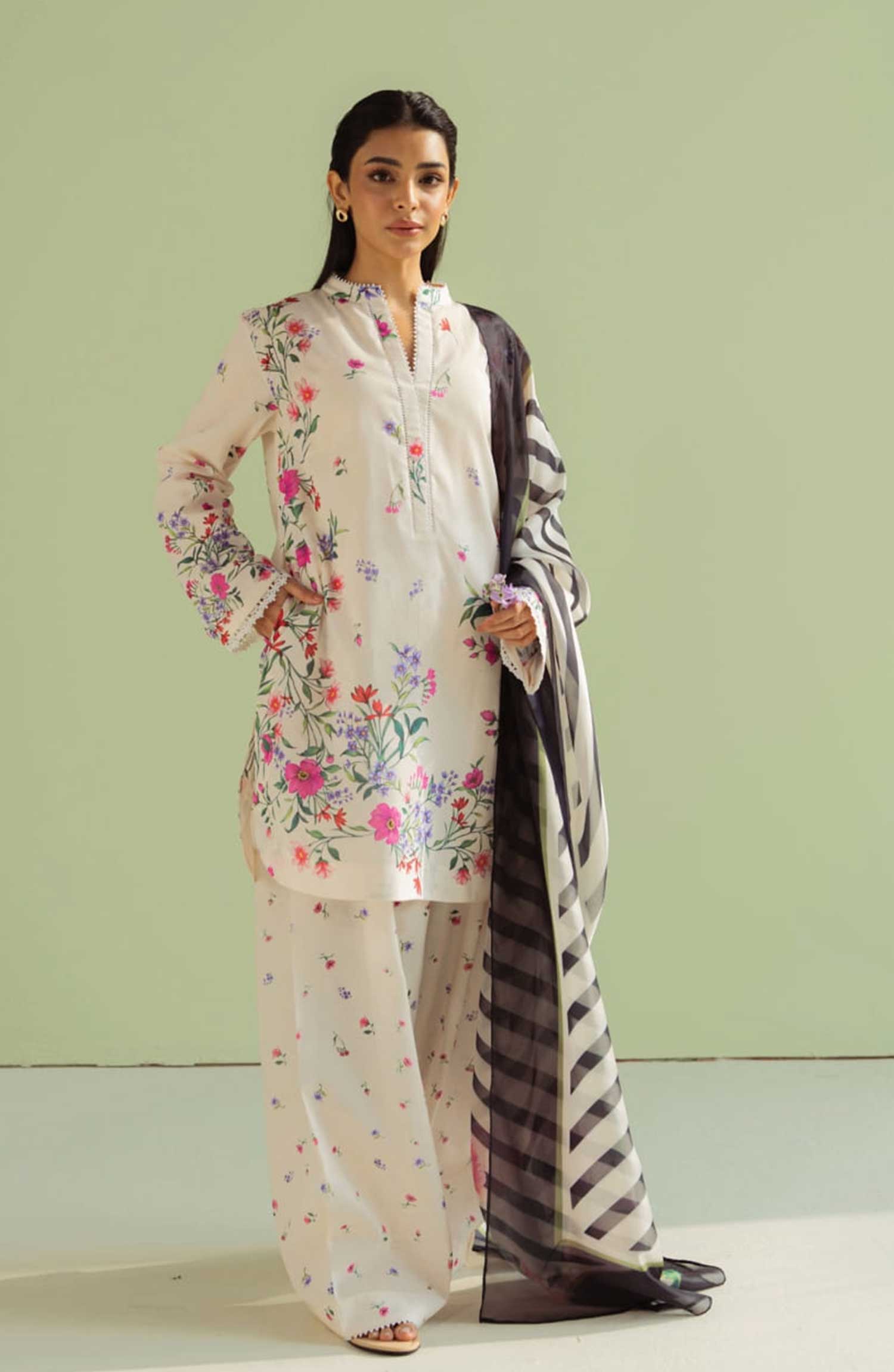 Coco | Printed Lawn | Unstitched | 3 Piece   3PC